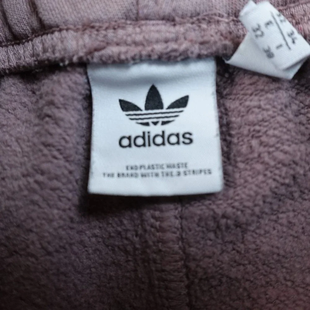 Adidas Sweatpants Mens XS‎ Purple Trefoil Warmup Jogger Drawstring Workout Gym